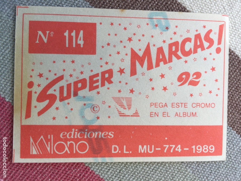 Coleccionismo cromos antiguos: SUPER MARCAS 92 - EDICIONES MILANO - N&Uacute;MERO 114 - Foto 2