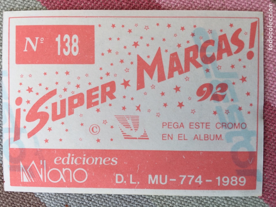 Coleccionismo cromos antiguos: SUPER MARCAS 92 - EDICIONES MILANO - N&Uacute;MERO 138 - Foto 2