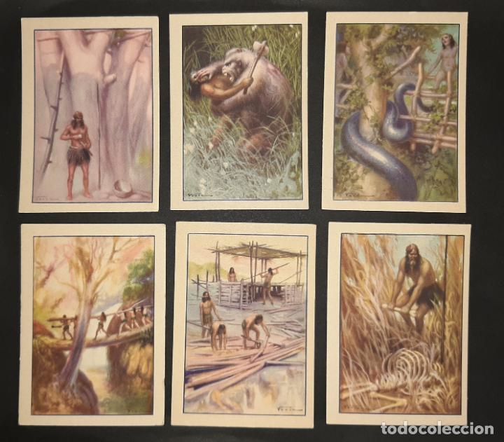 Coleccionismo cromos antiguos: 12 ANTIGUOS CROMOS HISTORIA DEL PROGRESO HUMANO - Foto 1