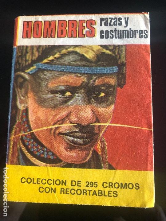 Collectable Antique Stickers: SOBRE CROMOS HOMBRE RAZAS Y COSTRUMBRES EDITORIAL EDITORIAL RUIZ ROMERO CONTIENE LOS CROMOS