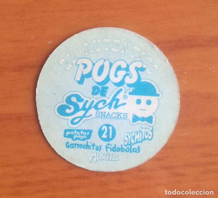 Coleccionismo cromos antiguos: TAZO TAZOS POGS DE SYCH SNACKS SYCHITOS N&ordm; 21 - Foto 2