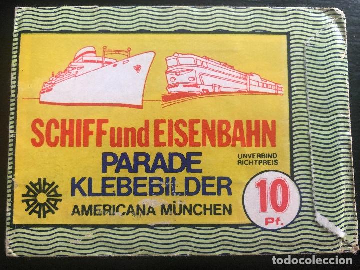 Collectionnisme Cartes &agrave; collectionner anciennes: SOBRE CROMOS SIN ABRIR SCHIFF UND EISENBAHN AMERICANA MUNCHEN CONTIENE LOS CROMOS