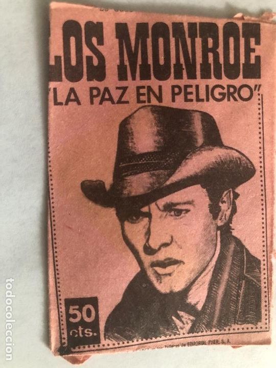 Collectionnisme Cartes &agrave; collectionner anciennes: SOBRE CROMOS SERIE TV LOS MONROE LA PAZ EN PELIGRO EDITORIAL FHER SIN CROMOS