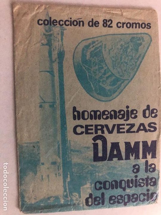Collectionnisme Cartes &agrave; collectionner anciennes: SOBRE CROMOS ALBUM HOMENAJE DE CERVEZAS DAMM A LA CONQUISTA DEL ESPACIO SIN CROMOS