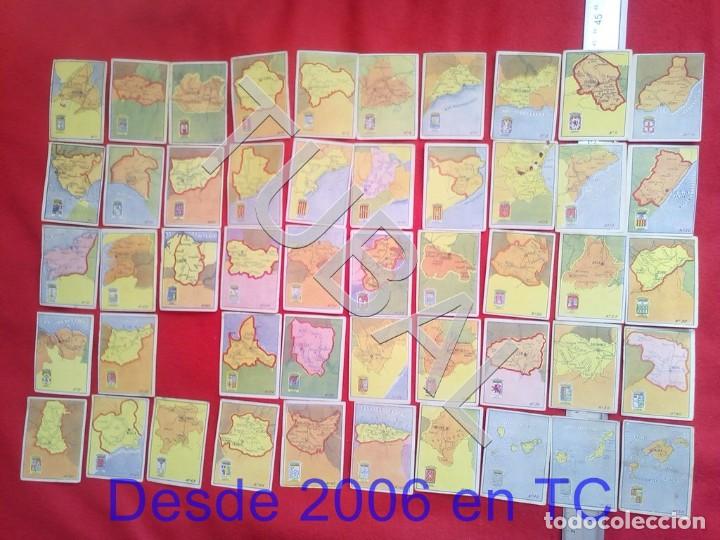 Collezionismo Figurine antiche: PROVINCIAS DE ESPA&Ntilde;A COLECCION 50 CROMOS FALTA EL 33 FUENSANTA CARAMELOS MURCIA CJ2
