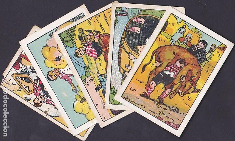 Coleccionismo Cromos antiguos: LOTE DE 5 CROMOS AVENTURAS DE FATTY HAY DOS N&ordm; 24