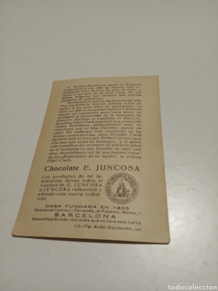 Coleccionismo cromos antiguos: Herbert Rawlinson cromos CINE - Foto 2