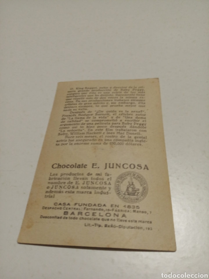Coleccionismo cromos antiguos: Cine cromos chocolates juncosa - Foto 2
