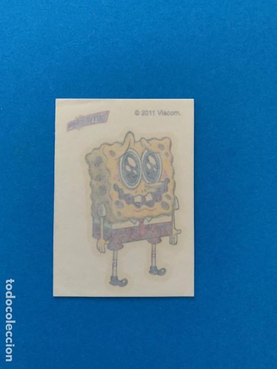 Coleccionismo cromos antiguos: Cromo Tatuaje Phoskitos Bob Esponja - Foto 1