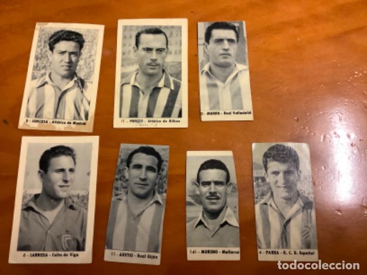 Coleccionismo cromos antiguos: JUGADORES RUIZ ROMERO 52/53 JUNCOSA PANIZO MORRO LARROSA ARETIO MORENO Y PARRA