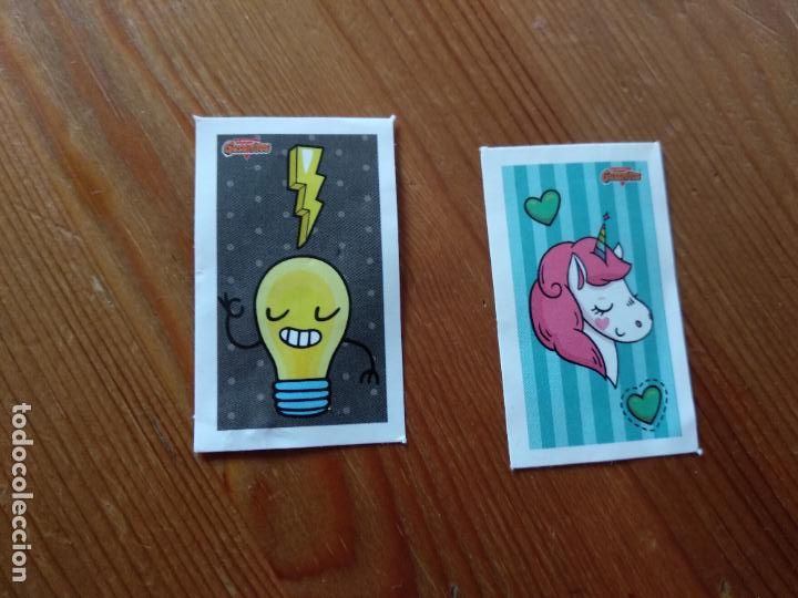 Coleccionismo cromos antiguos: 2 CROMOS GUSANITOS RISI - BOMBILLA Y UNICORNIO - Foto 1