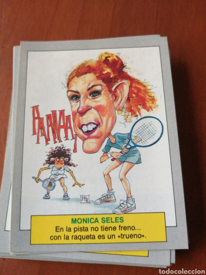 Coleccionismo cromos antiguos: Cromo karikatas n 20 Monica seles - Foto 1