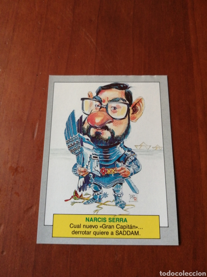 Coleccionismo cromos antiguos: Cromo karikatas n 63 Narcis Serra - Foto 1