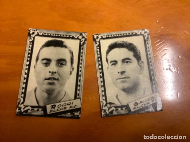 Coleccionismo cromos antiguos: GALLEGO Y RODRI DEL ELCHE CF C.NACIONAL LIGA 59/60 FHER