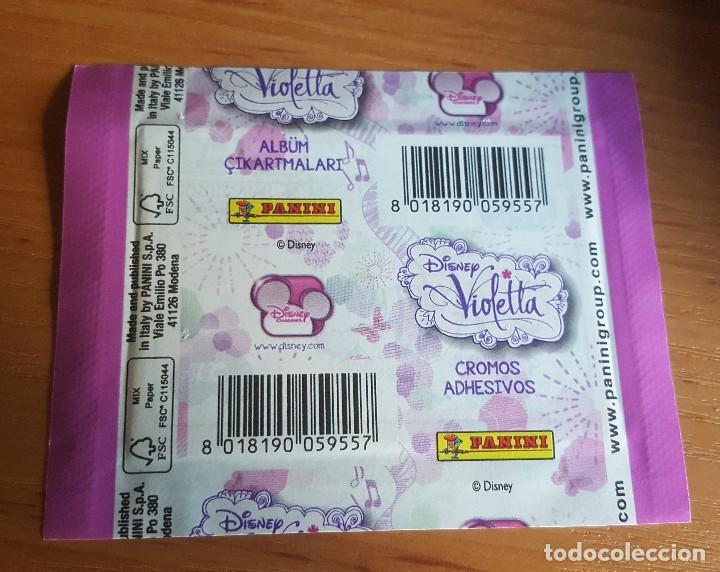 Coleccionismo cromos antiguos: SOBRE DE CROMOS SIN ABRIR DE VIOLETTA DE PANINI - Foto 2