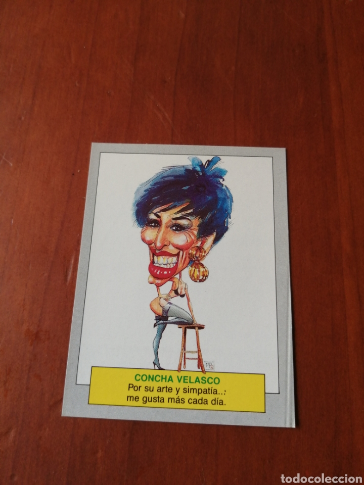 Coleccionismo cromos antiguos: Cromo karikatas n 80 Concha Velasco - Foto 1