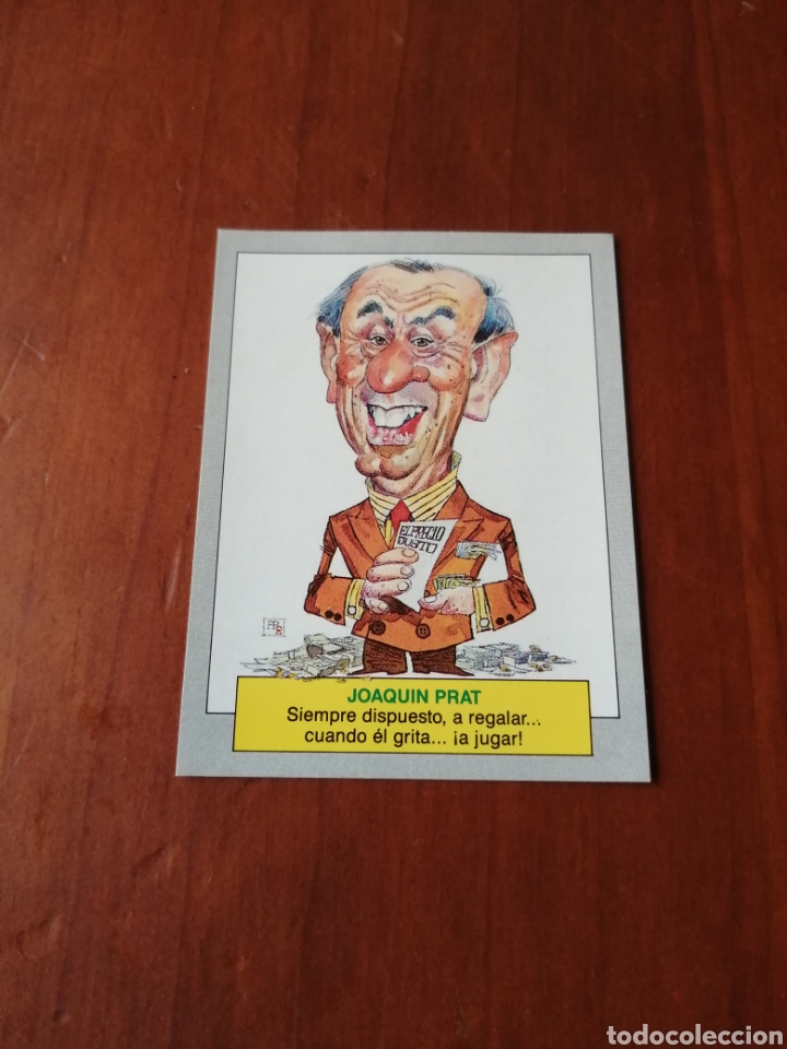 Coleccionismo cromos antiguos: Cromo karikatas n 81 Joaqu&iacute;n Prat - Foto 1