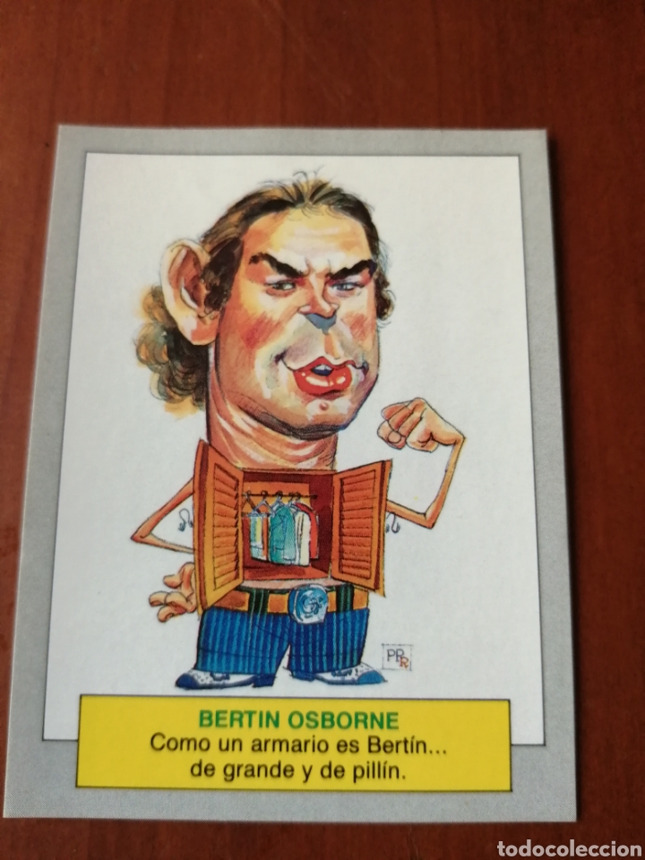 Coleccionismo cromos antiguos: Cromo karikatas n 106 Bertin Osborne - Foto 1