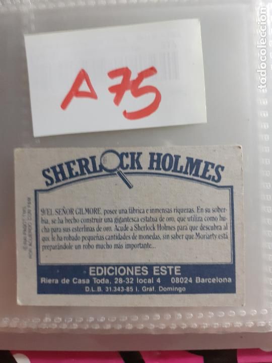 Coleccionismo cromos antiguos: sherlock holmes ediciones esten n 9 - Foto 2