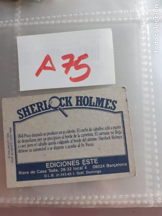 Coleccionismo cromos antiguos: sherlock holmes ediciones esten n 164 - Foto 2