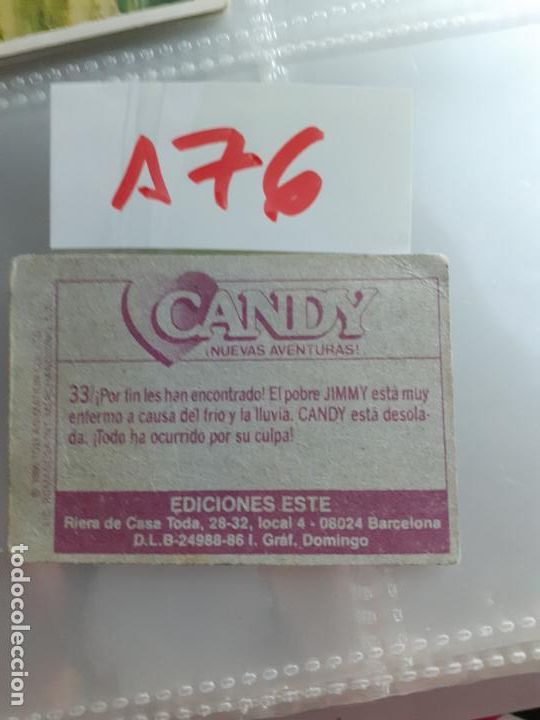 Coleccionismo cromos antiguos: candy candy nuevas aventuras ediciones esten n 33 - Foto 2