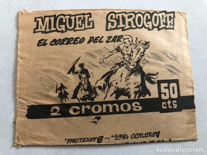 Coleccionismo Cromos antiguos: SOBRE CROMOS MIGUEL STROGOFF EDITORIAL MARCO SIN CROMOS