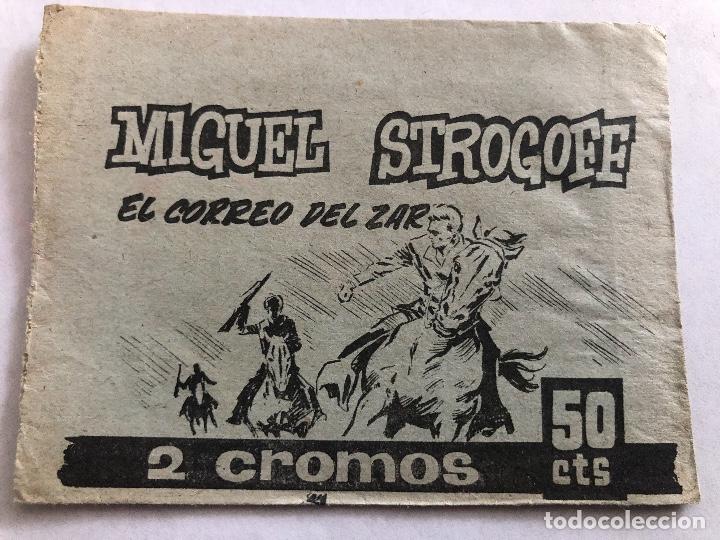 Coleccionismo Cromos antiguos: SOBRE CROMOS MIGUEL STROGOFF EDITORIAL MARCO SIN CROMOS