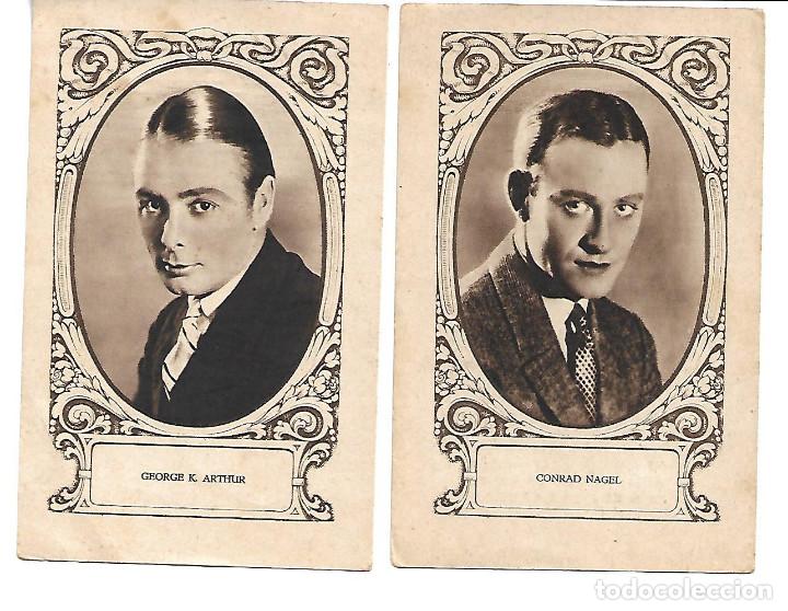 Coleccionismo cromos antiguos: DOS CROMOS ACTORES DE CINE - Foto 1