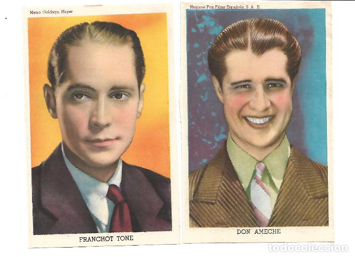 Coleccionismo cromos antiguos: DOS CROMOS ACTORES DE CINE - Foto 1
