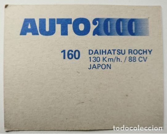 Coleccionismo cromos antiguos: COMICROMO - AUTO 2000 - N&ordm; 160 - DAIHATSU ROCHY - Foto 2