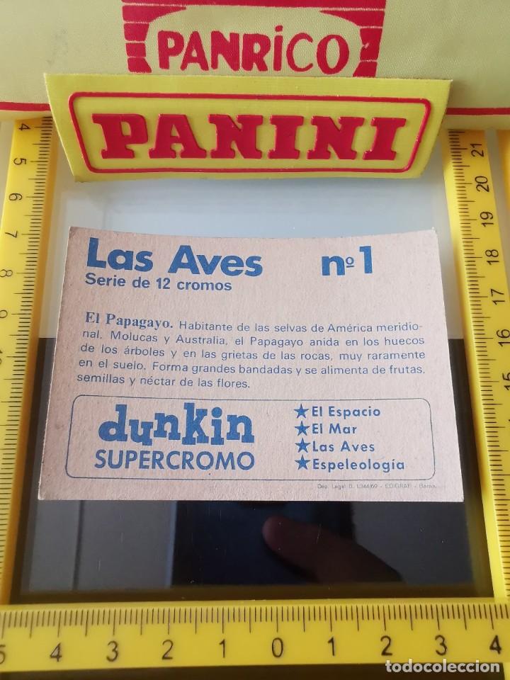 Coleccionismo cromos antiguos: CROMO SIN PEGAR CHICLE DUNKIN LAS AVES 1 - Foto 2