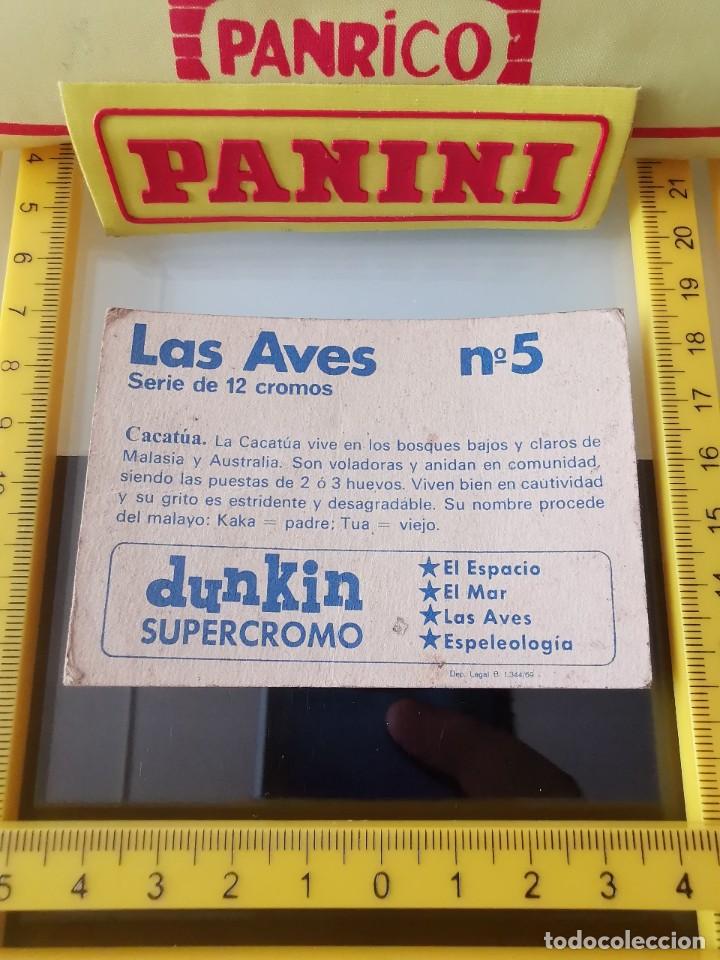 Coleccionismo cromos antiguos: CROMO SIN PEGAR CHICLE DUNKIN LAS AVES 5 - Foto 2