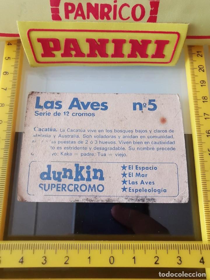 Coleccionismo cromos antiguos: CROMO SIN PEGAR CHICLE DUNKIN LAS AVES 5 - Foto 2