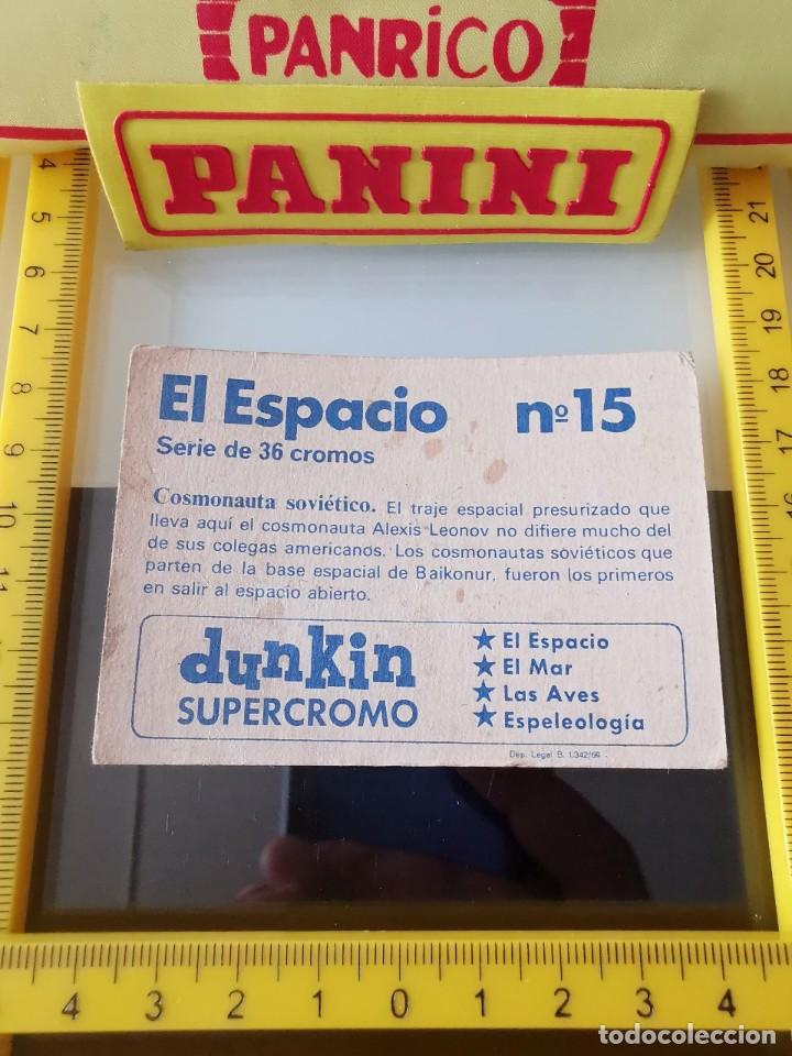 Coleccionismo cromos antiguos: CROMO SIN PEGAR CHICLE DUNKIN EL ESPACIO 15 - Foto 2