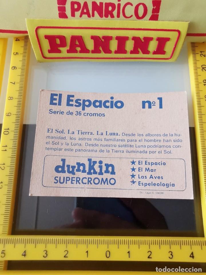 Coleccionismo cromos antiguos: CROMO SIN PEGAR CHICLE DUNKIN EL ESPACIO 1 - Foto 2