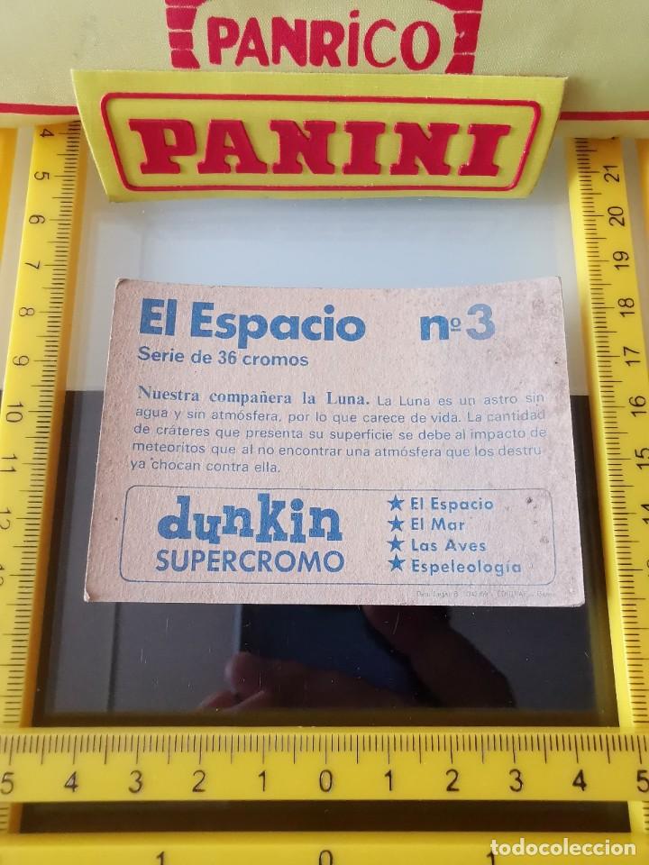 Coleccionismo cromos antiguos: CROMO SIN PEGAR CHICLE DUNKIN EL ESPACIO 3 - Foto 2