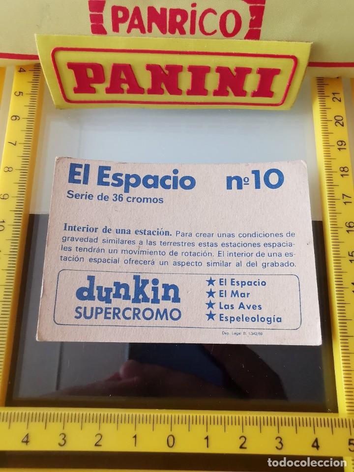 Coleccionismo cromos antiguos: CROMO SIN PEGAR CHICLE DUNKIN EL ESPACIO 10 - Foto 2