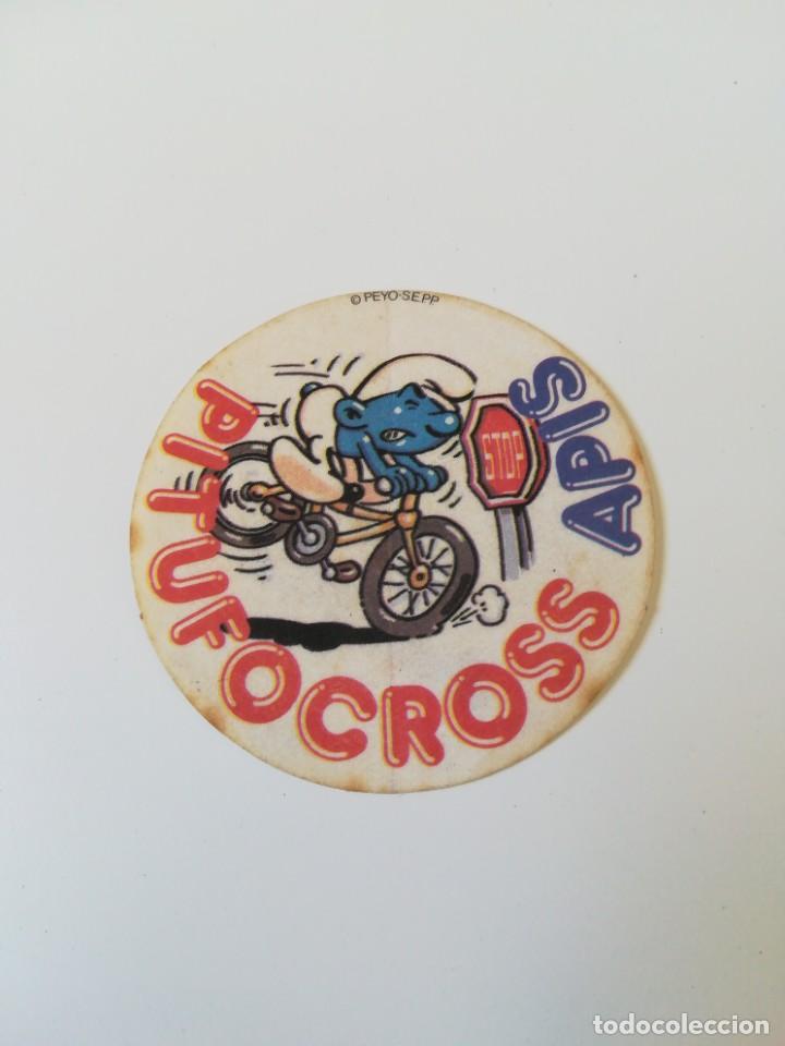Coleccionismo cromos antiguos: Pegatina cromo Apis. Los pitufos - Foto 1