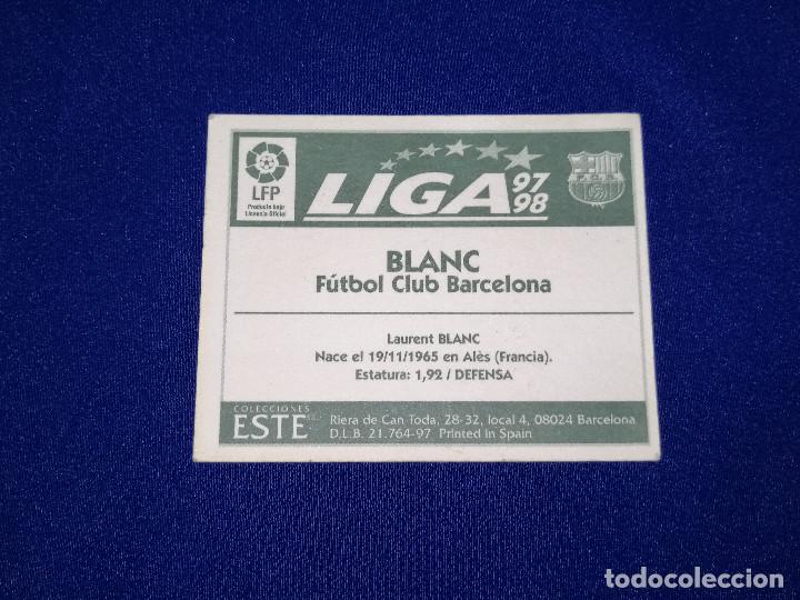 Coleccionismo cromos antiguos: LIGA 97-98 BLANC - Foto 2