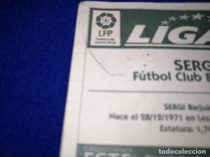 Coleccionismo cromos antiguos: LIGA 97-98 SERGI - Foto 4