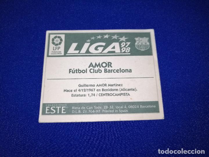 Coleccionismo cromos antiguos: LIGA 97-98 AMOR - Foto 2