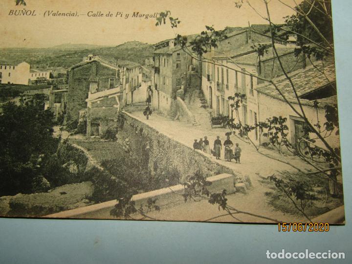 Coleccionismo Cromos antiguos: Antigua Tarjeta Postal de BU&Ntilde;OL - Calle de Pi y Margall - 2&ordf; Edici&oacute;n del Ayuntamiento del A&ntilde;o 1919