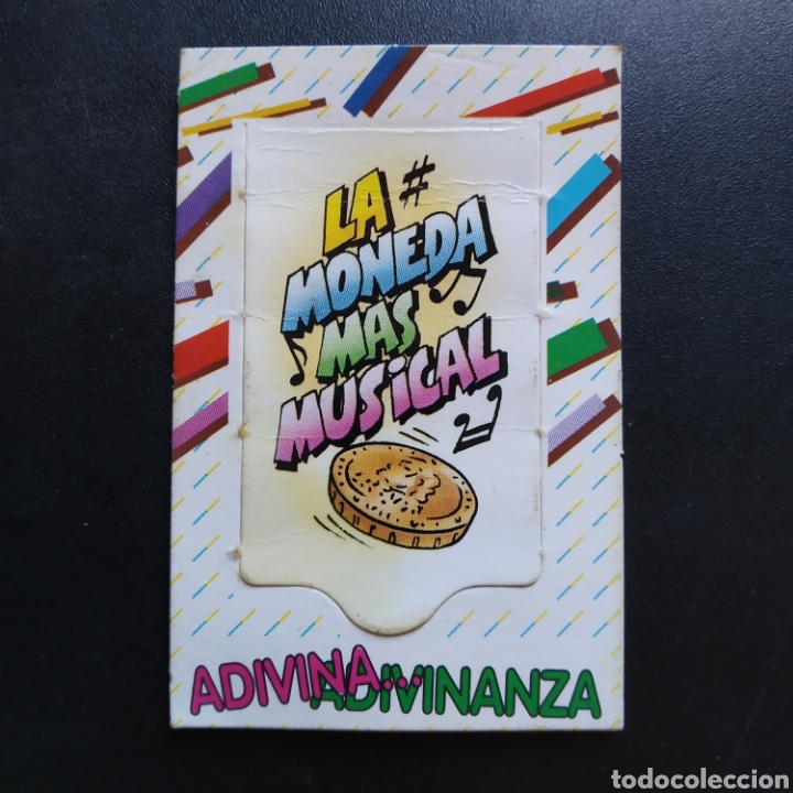 Collectionnisme Cartes &agrave; collectionner anciennes: CROMO - LA MONEDA MAS MUSICAL - ADIVINA... ADIVINANZA - BOLLYCAO