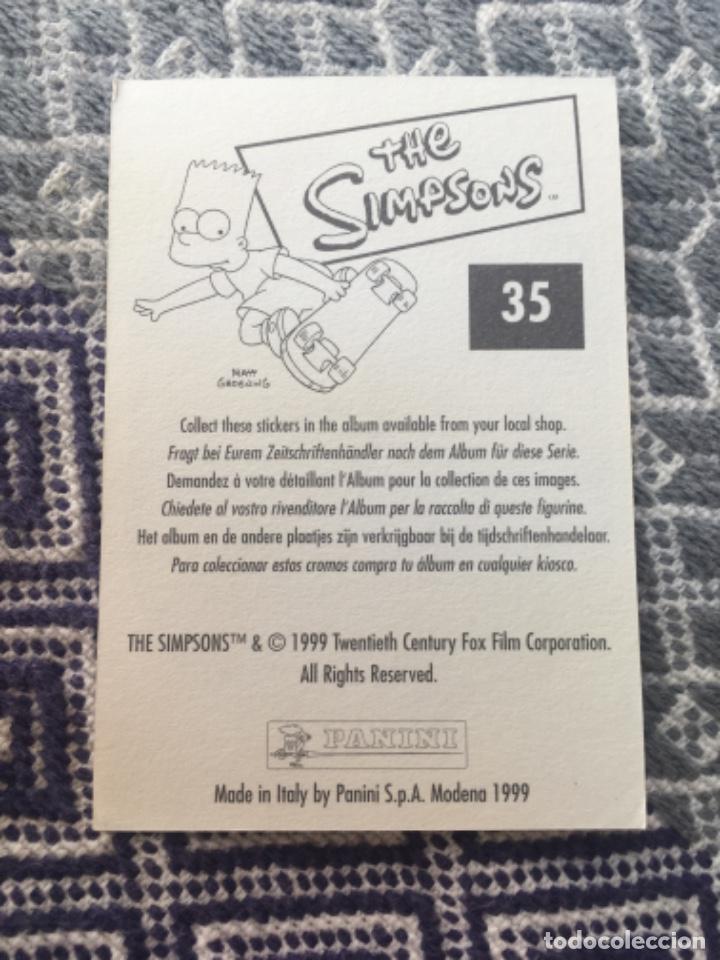 Coleccionismo cromos antiguos: CROMO PANINI LOS SIMPSONS A&Ntilde;OS 90 - Foto 2