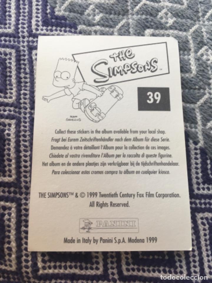 Coleccionismo cromos antiguos: CROMO PANINI LOS SIMPSONS A&Ntilde;OS 90 - Foto 2