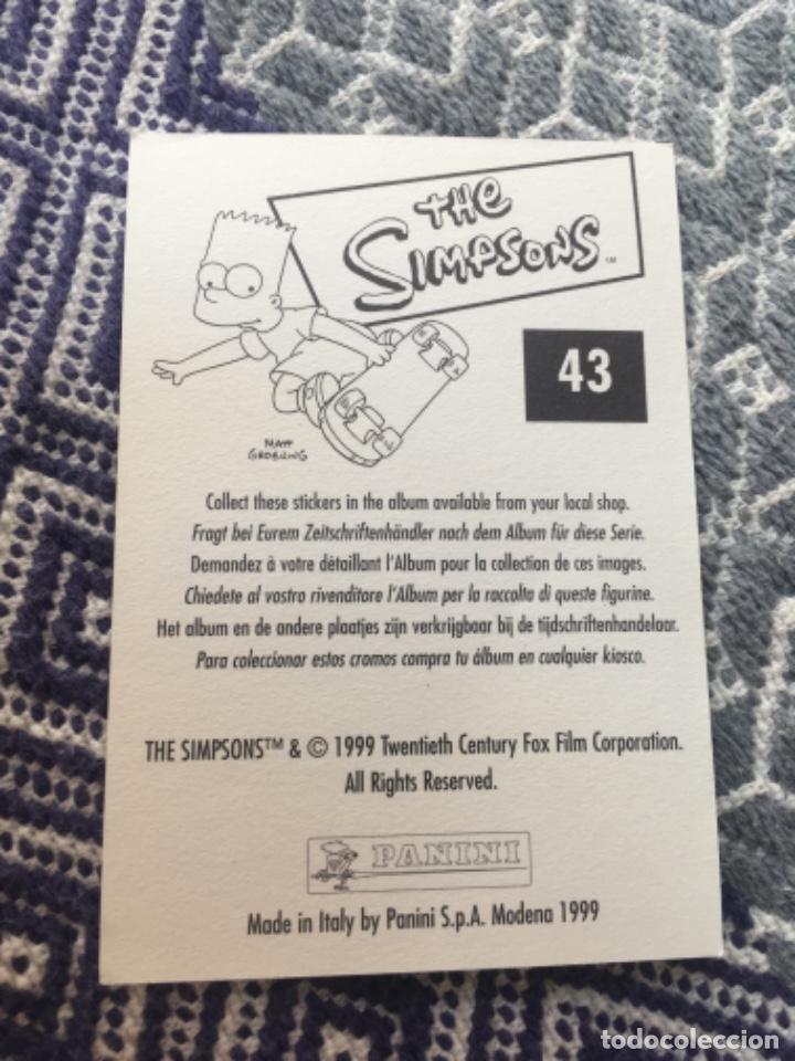 Coleccionismo cromos antiguos: CROMO PANINI LOS SIMPSONS A&Ntilde;OS 90 - Foto 2