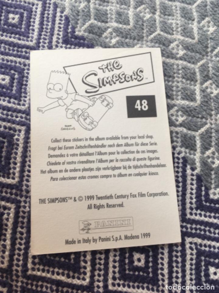 Coleccionismo cromos antiguos: CROMO PANINI LOS SIMPSONS A&Ntilde;OS 90 - Foto 2