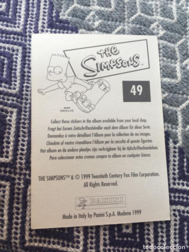 Coleccionismo cromos antiguos: CROMO PANINI LOS SIMPSONS A&Ntilde;OS 90 - Foto 2