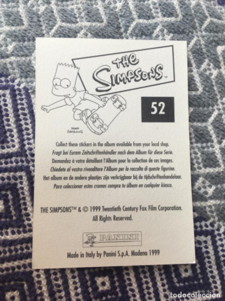 Coleccionismo cromos antiguos: CROMO PANINI LOS SIMPSONS A&Ntilde;OS 90 - Foto 2