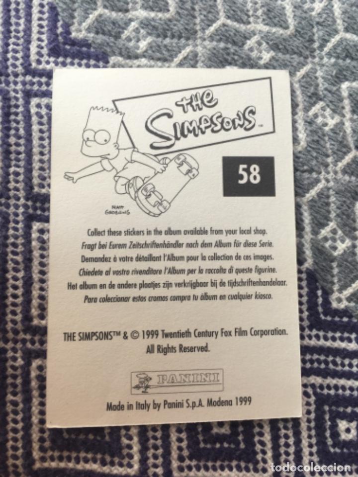 Coleccionismo cromos antiguos: CROMO PANINI LOS SIMPSONS A&Ntilde;OS 90 - Foto 2